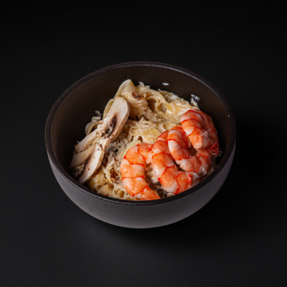 «Фетучини с креветками»