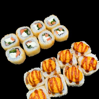 Сяке Темпура + Острый Краб