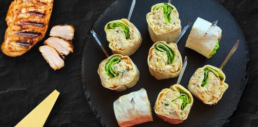 Рулетики с курицей