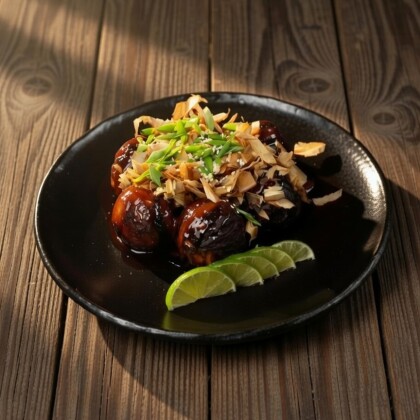 Сяке яки /пончики с семгой/