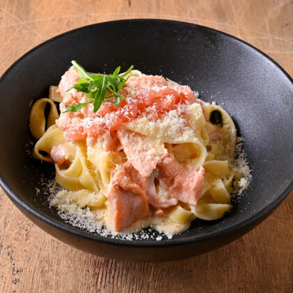 Паста с лососем