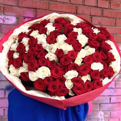 Розы в фоамиране 101 шт