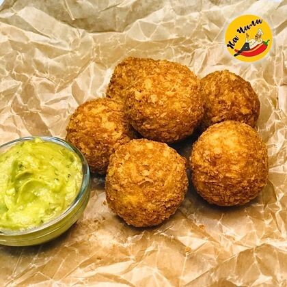 Медальоны сырные с перцем халапеньо + соус