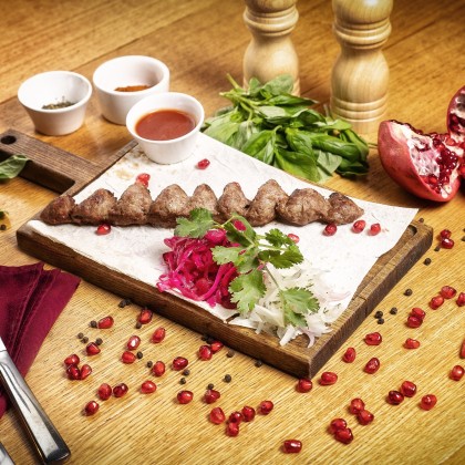 Люля-кебаб из говядины и свинины