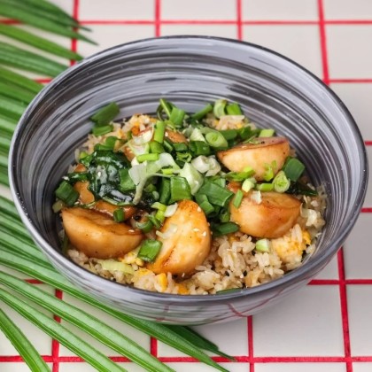 Тяхан с морским гребешком