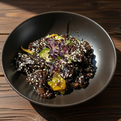 Салат из древесных грибов