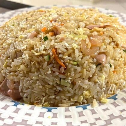Жареный рис с морепродуктами
