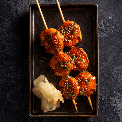 Креветки на гриле с томатной сальсой