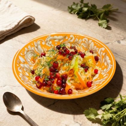 Капуста маринованная с брусникой