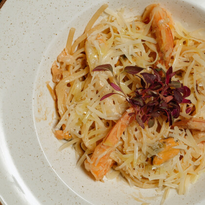 Лингвини с морепродуктами