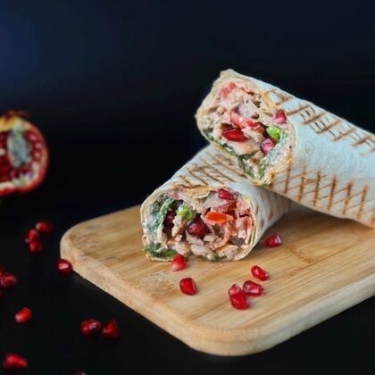 С гранатовым соусом