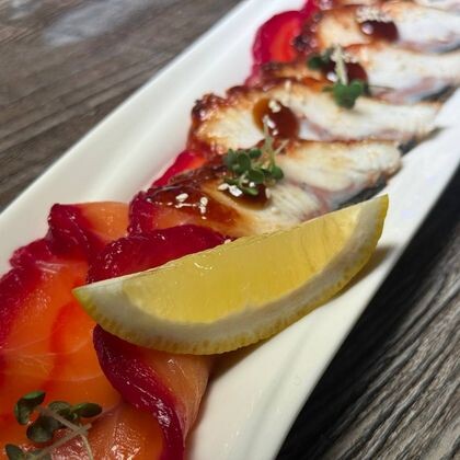 Лосось и угорь