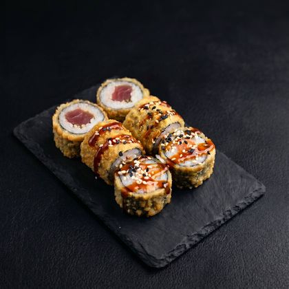 Жареные маки с тунцом