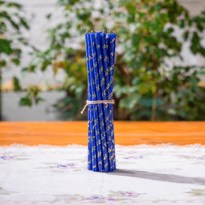 Свечки синие 10 шт