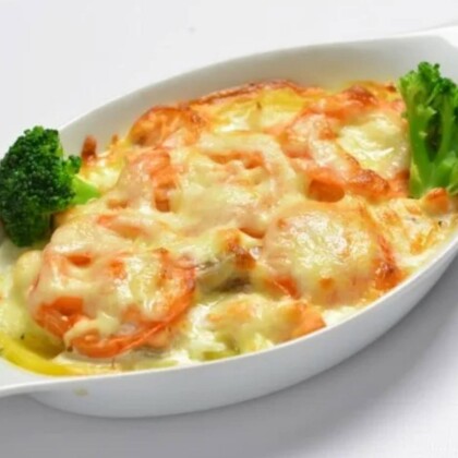 Семга, запеченная по-русски