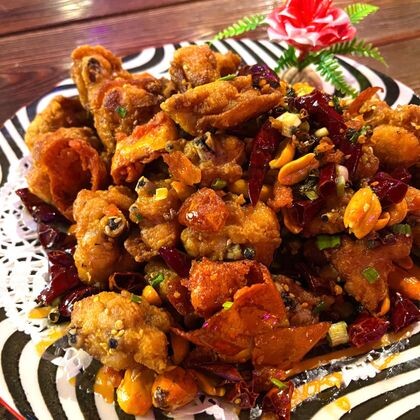 Острая курица во фритюре