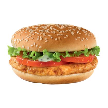 Бургер с курицей острый