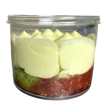 Пирожное малина-фисташка