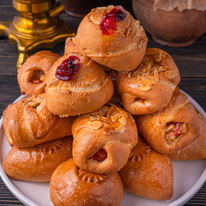 Большой сет сладких мини-пирожков 30 шт