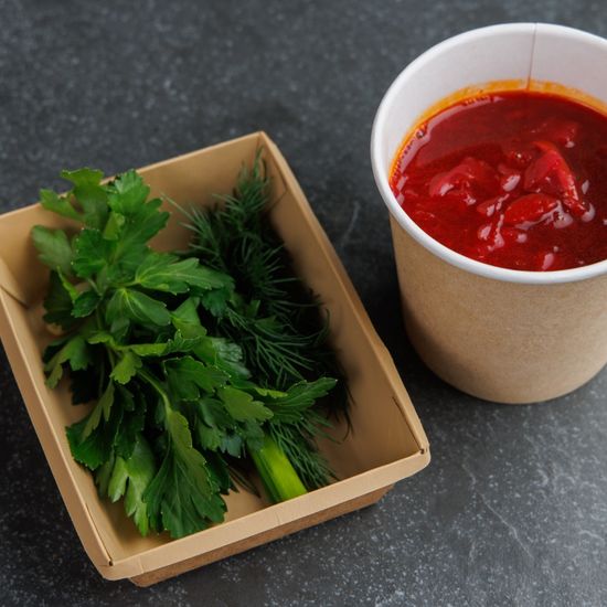 Борщ постный