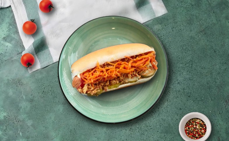 Хот-Дог с морковью по-корейски