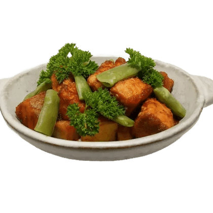 Лосось с картофелем под соусом «Терияки»