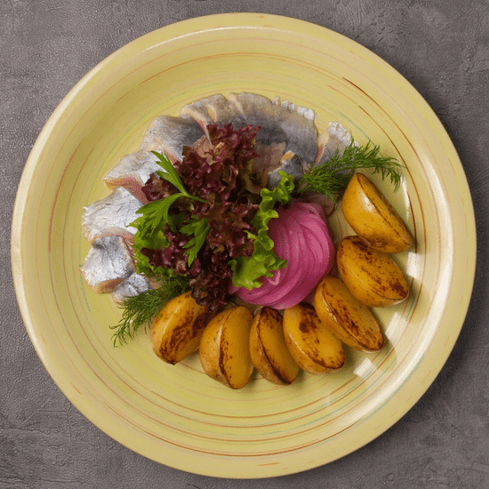 Филе сельди с картофелем