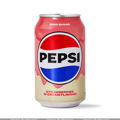 Pepsi strawberry and cream zero sugar