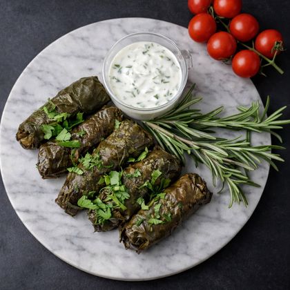 Долма в виноградных листьях