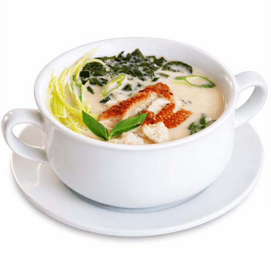 Сливочный суп с угрём