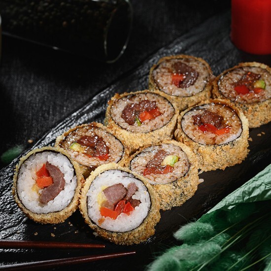 Темпура ролл с говядиной