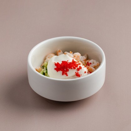 Салат «Оливье» с креветкой