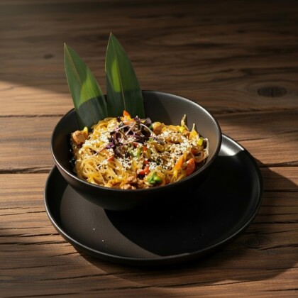 Стеклянная лапша с курицей