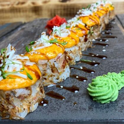 Ролл запеченный с крабом