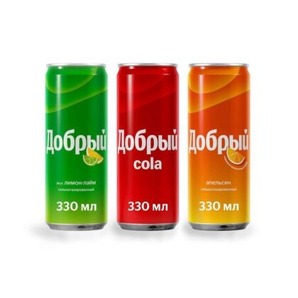 Спрайт, кола, фанта 0,33