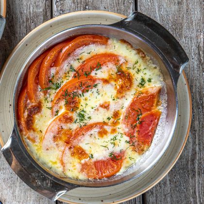 Помидоры запеченые с сыром