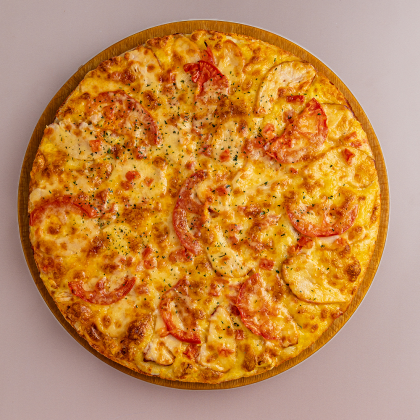 Пицца "Сырный цыпленок" кусочек