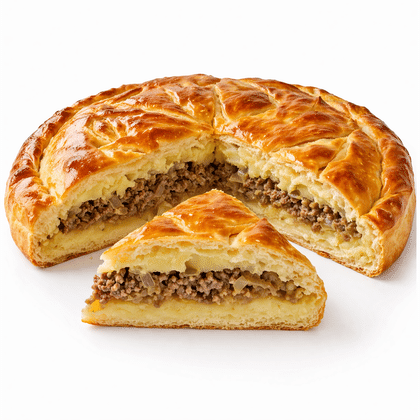 Пирог с картофелем и говяжьим фаршом