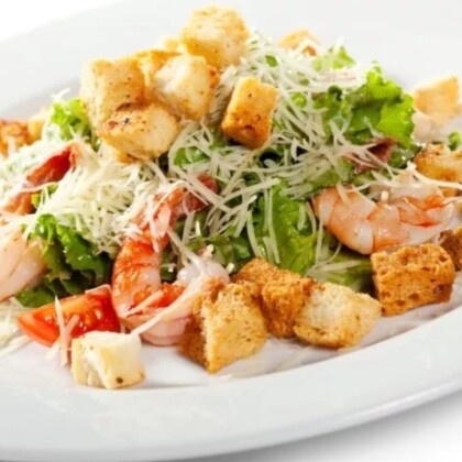 Салат «Цезарь» с креветкой