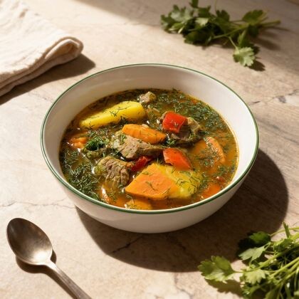 Шурпа с говядиной