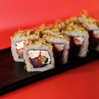 Бонито с лососем ролл