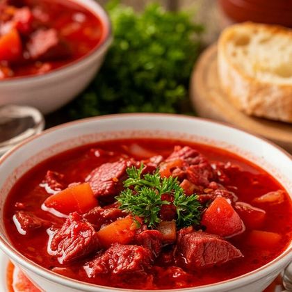 Борщ из говядины