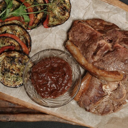 Стейк седла ягненка