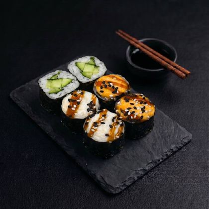 Запеченные маки с огурцом