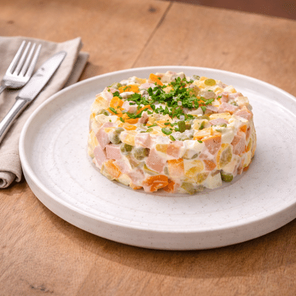 Оливье с Докторской колбасой