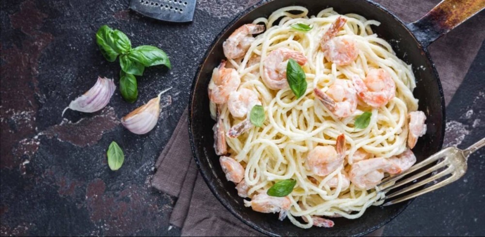 Паста с креветками