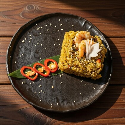 Тяхон с курицей и креветкой