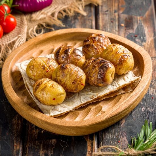 Картофель мини на мангале