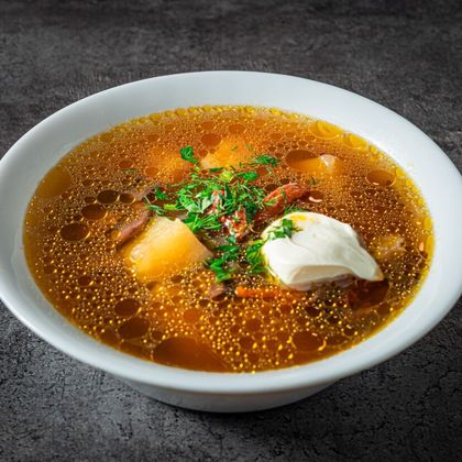 Суп грибной с шампиньонами