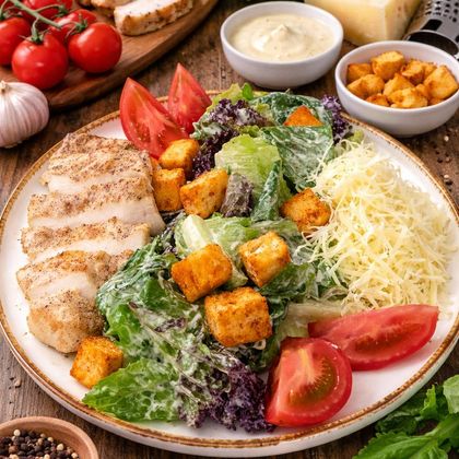 Салат «Цезарь с курицей»